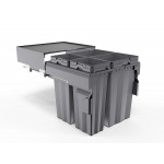 MA60-84DGR Double Waste Bins with Soft Closing